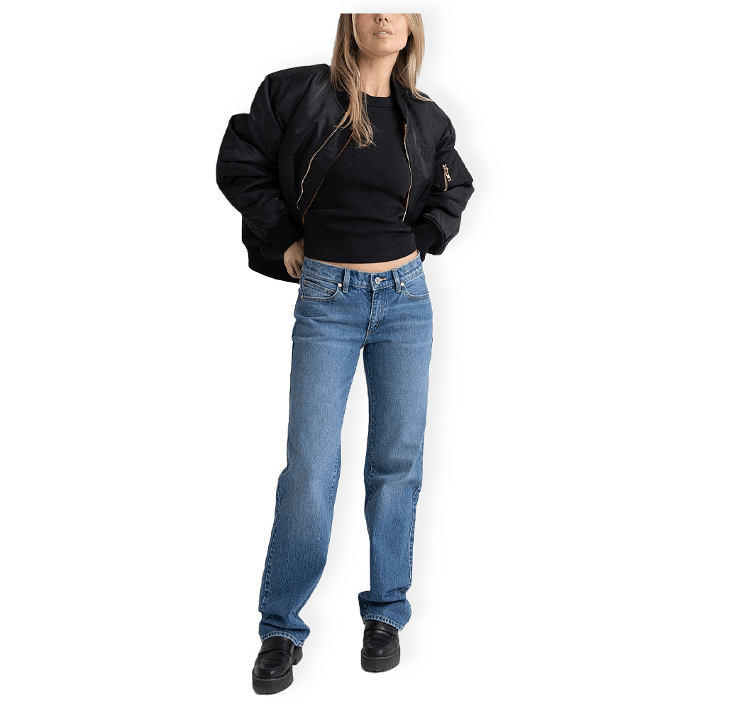 A 99 Low Straight Jeans från Abrand
