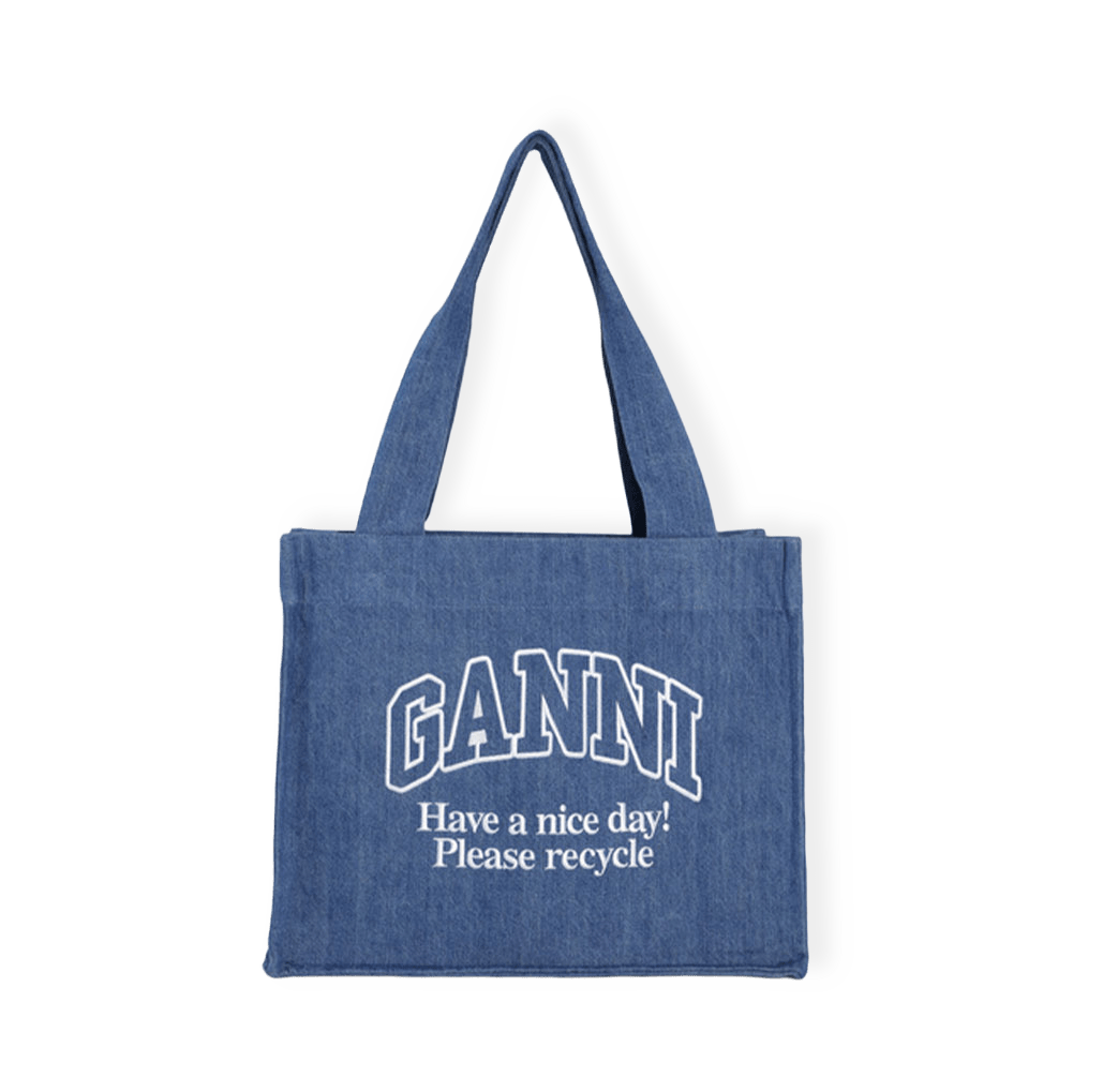 Large Easy Denim Shopper från GANNI