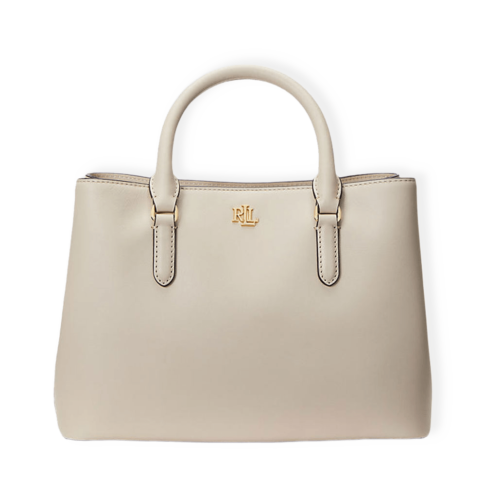 Smooth Leather Small Marcy Satchel
