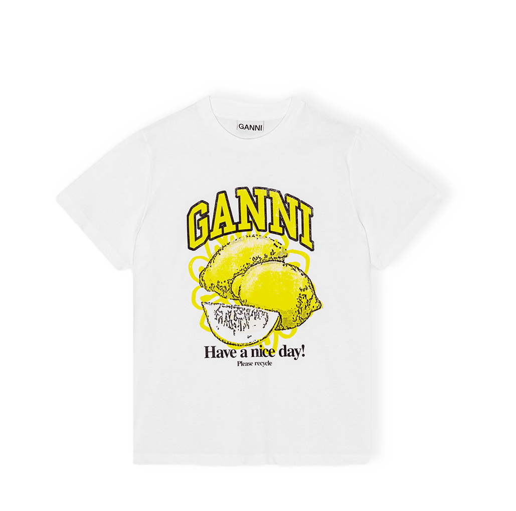 T-shirt Basic Jersey Lemon från GANNI