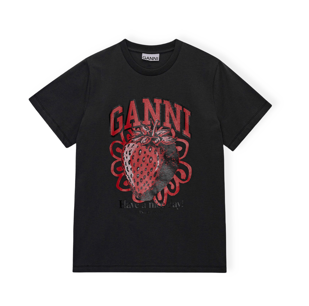 T-shirt Basic Jersey Strawberry från GANNI