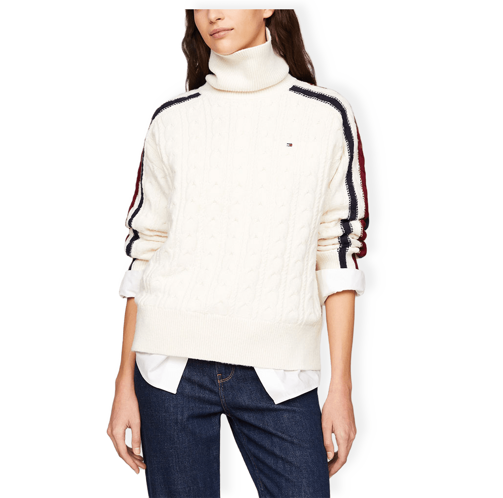 Cable Roll-Neck Sweater från Tommy Hilfiger