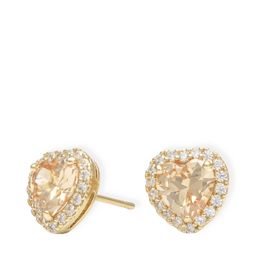 Delphine stud earrings - Light champagne från Lily and Rose