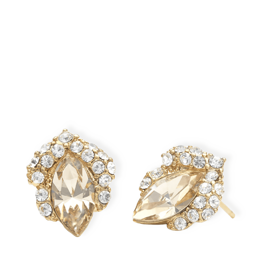 Petite Camille stud earrings - Golden shadow från Lily and Rose