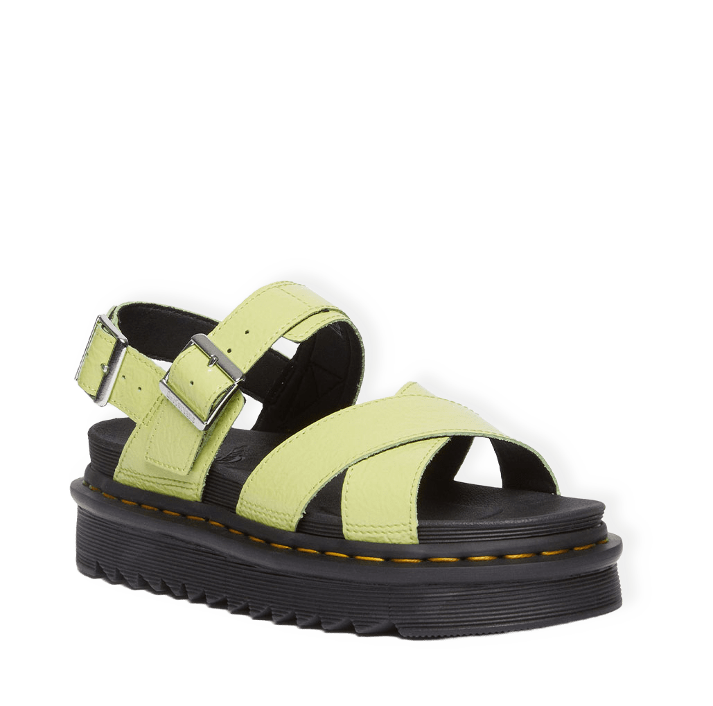Voss II Lime Distressed patent från Dr. Martens