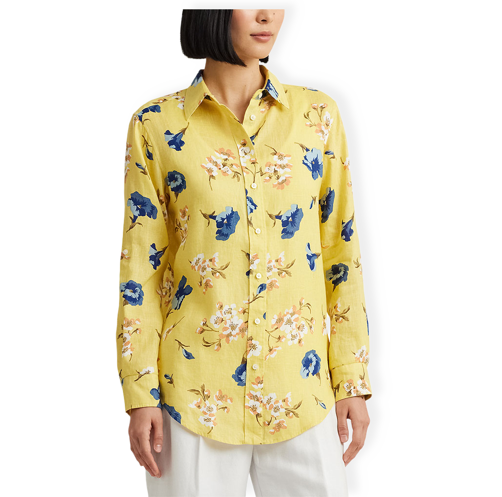 Button Front Shirt Karrie-Long Sleeve-Button Front Shirt från Lauren Ralph Lauren