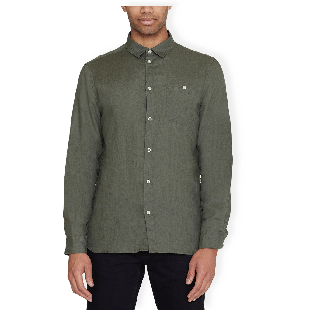Regular linen shirt från Knowledge Cotton Apparel
