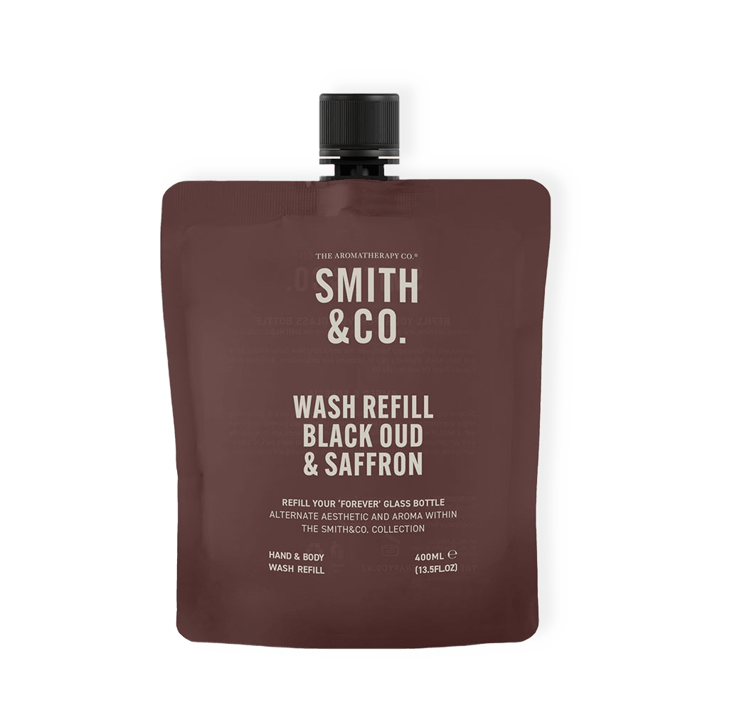 Refill Hand & Kroppstvätt Black Oud & Saffron från Smith & Co