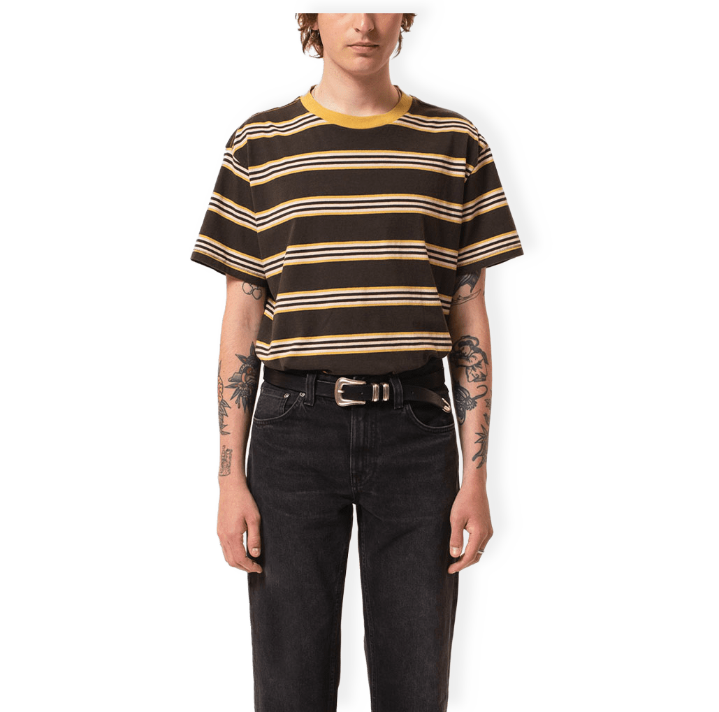 Leif Mud Stripe T-Shirt från Nudie Jeans