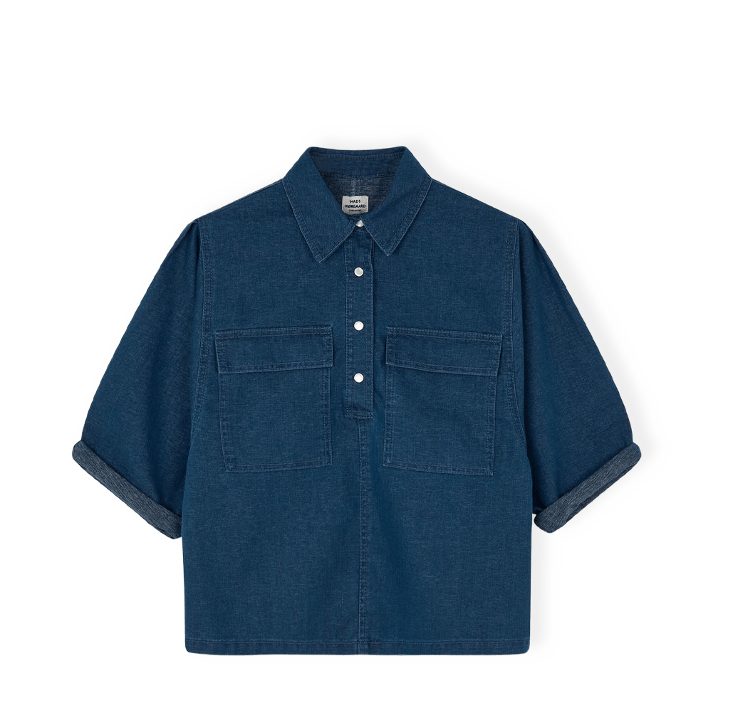 Soft denim Shirt från Mads Nørgaard