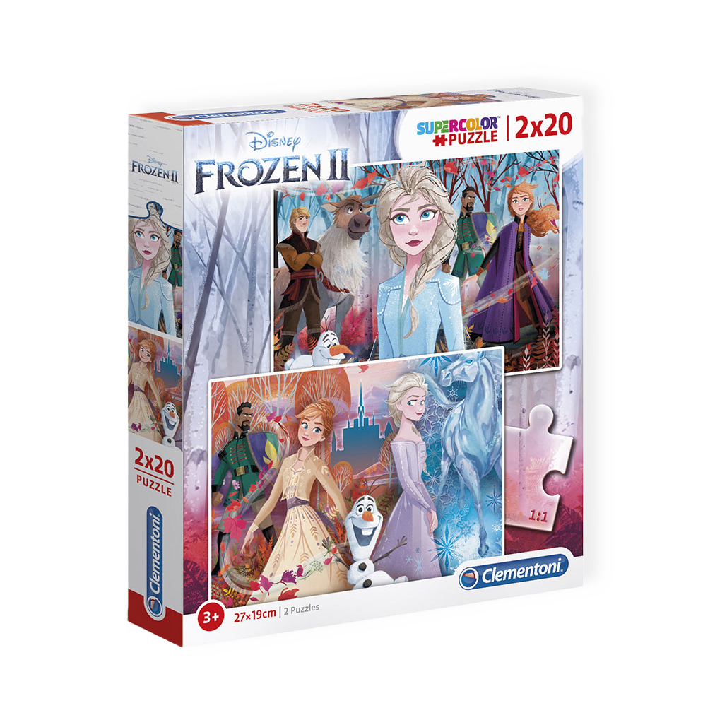 2x20 pcs Puzzles Kids Frozen 2 från Clementoni