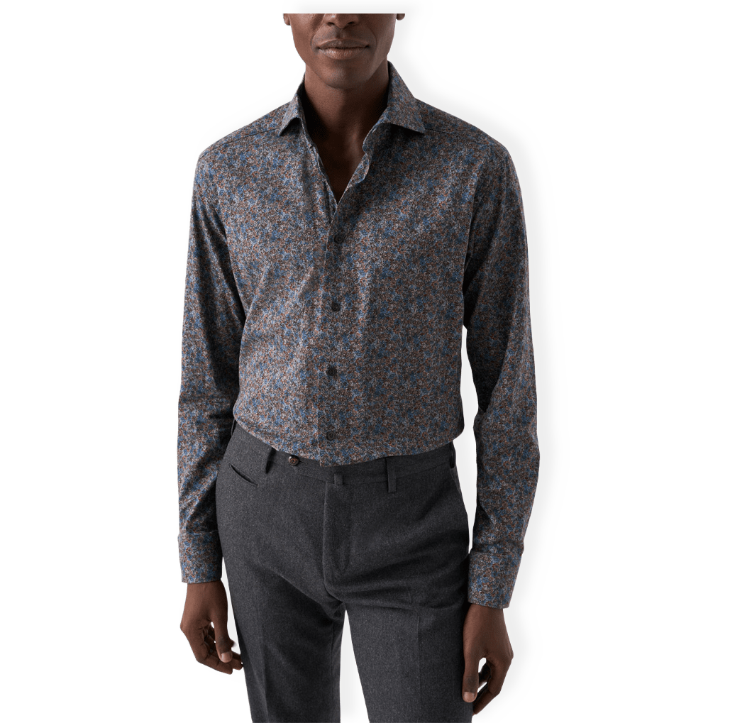 Slim Fit Blommig Skjorta från Eton