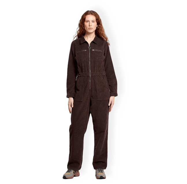 Overall Hultsfred Corduroy Coffee Brown från Dedicated