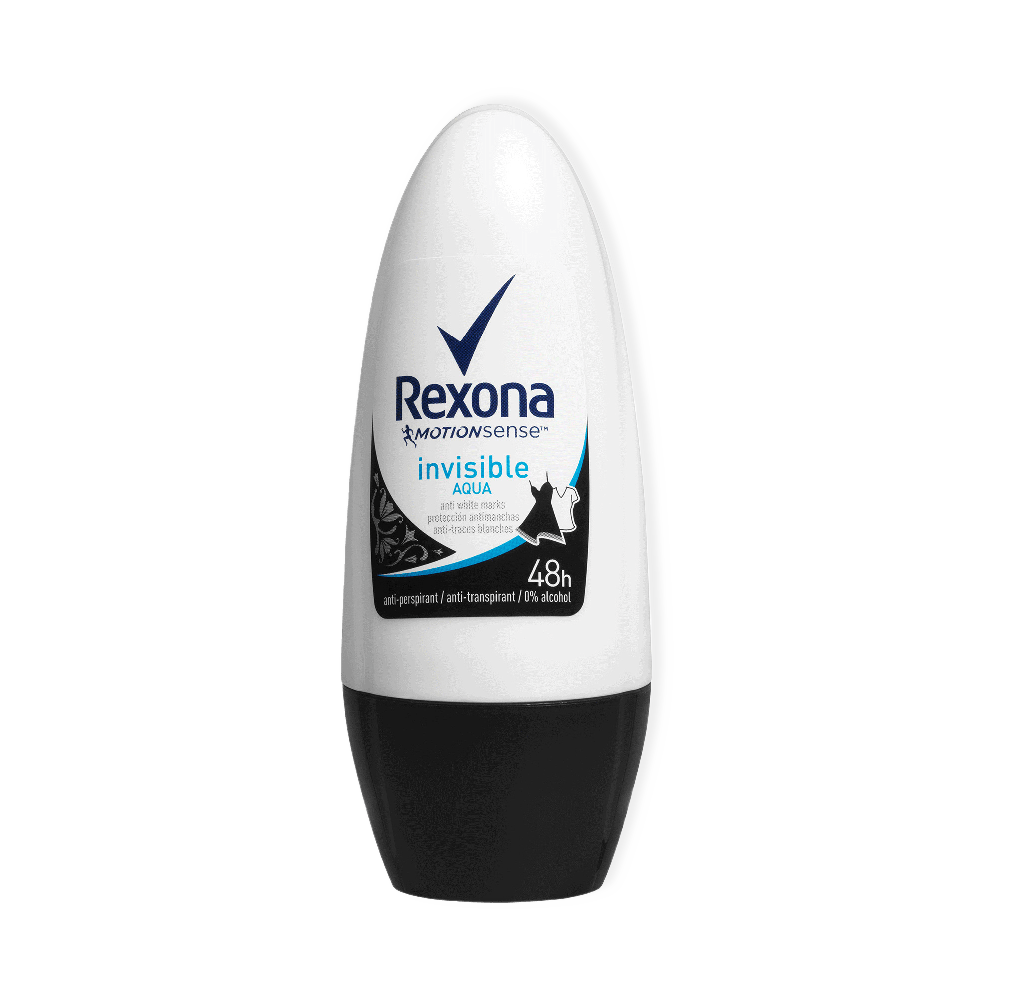 Invisible Black + White Deodorant RollOn från Rexona