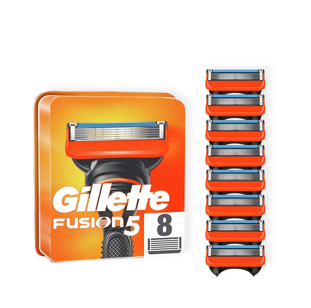 Fusion5 Rakblad, 8st från Gillette