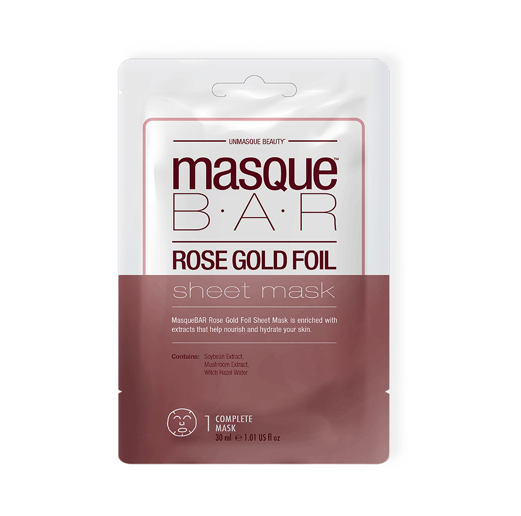 Foil Rosé Gold Sheet Mask från masque B.A.R