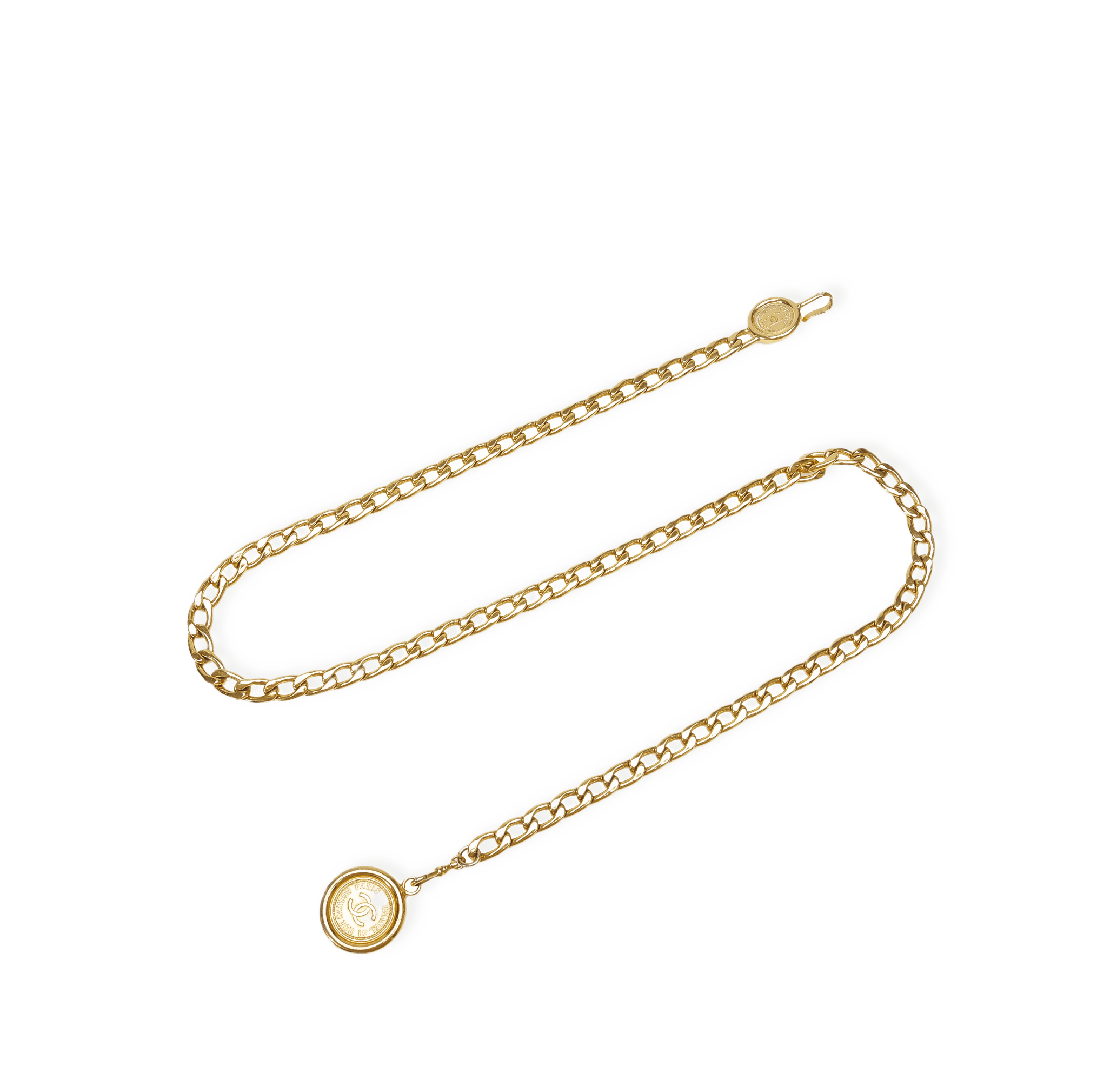 Chanel Cc Medallion Chain-link Belt från Luxclusif