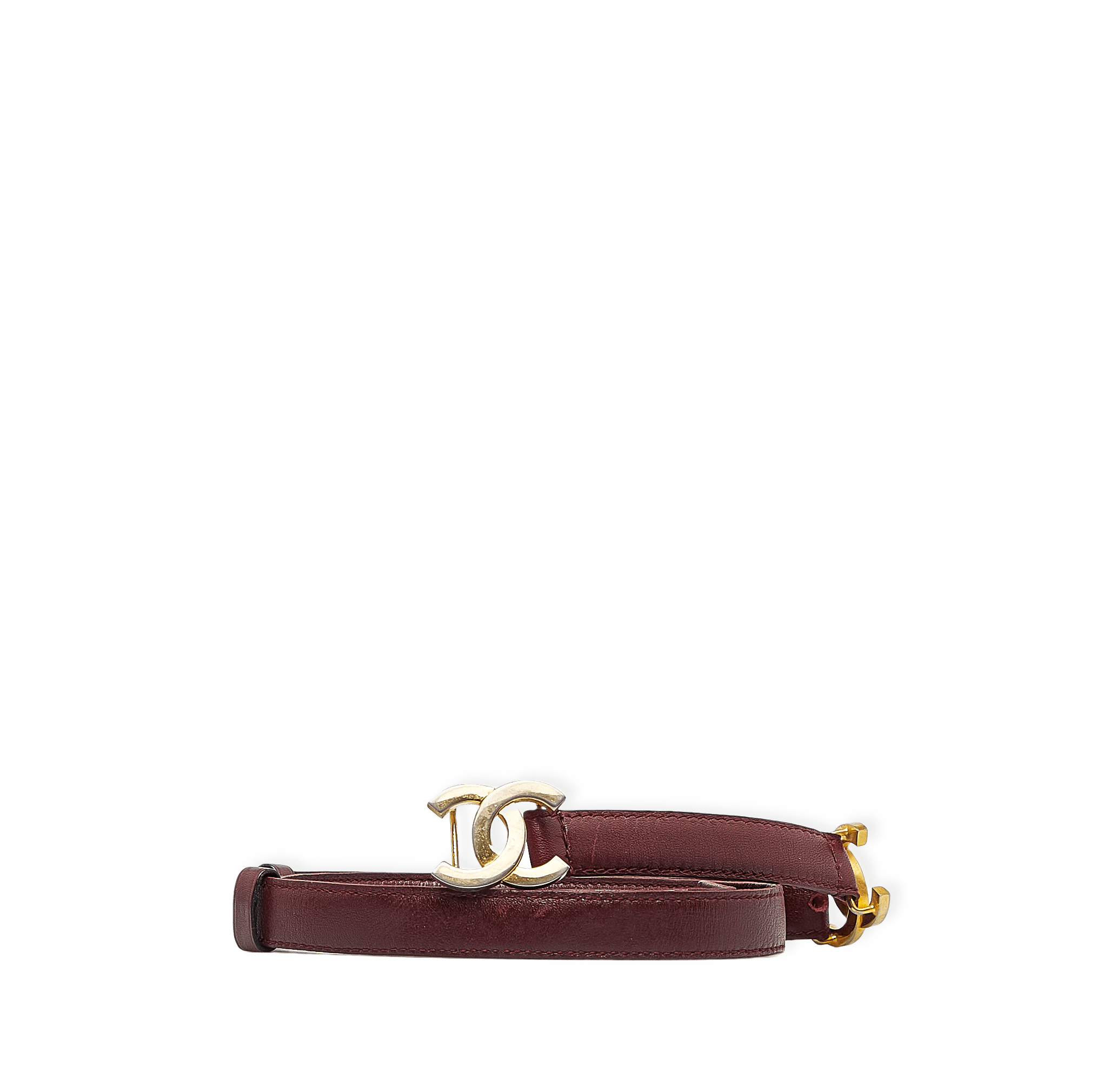Chanel Cc Leather Belt från Luxclusif