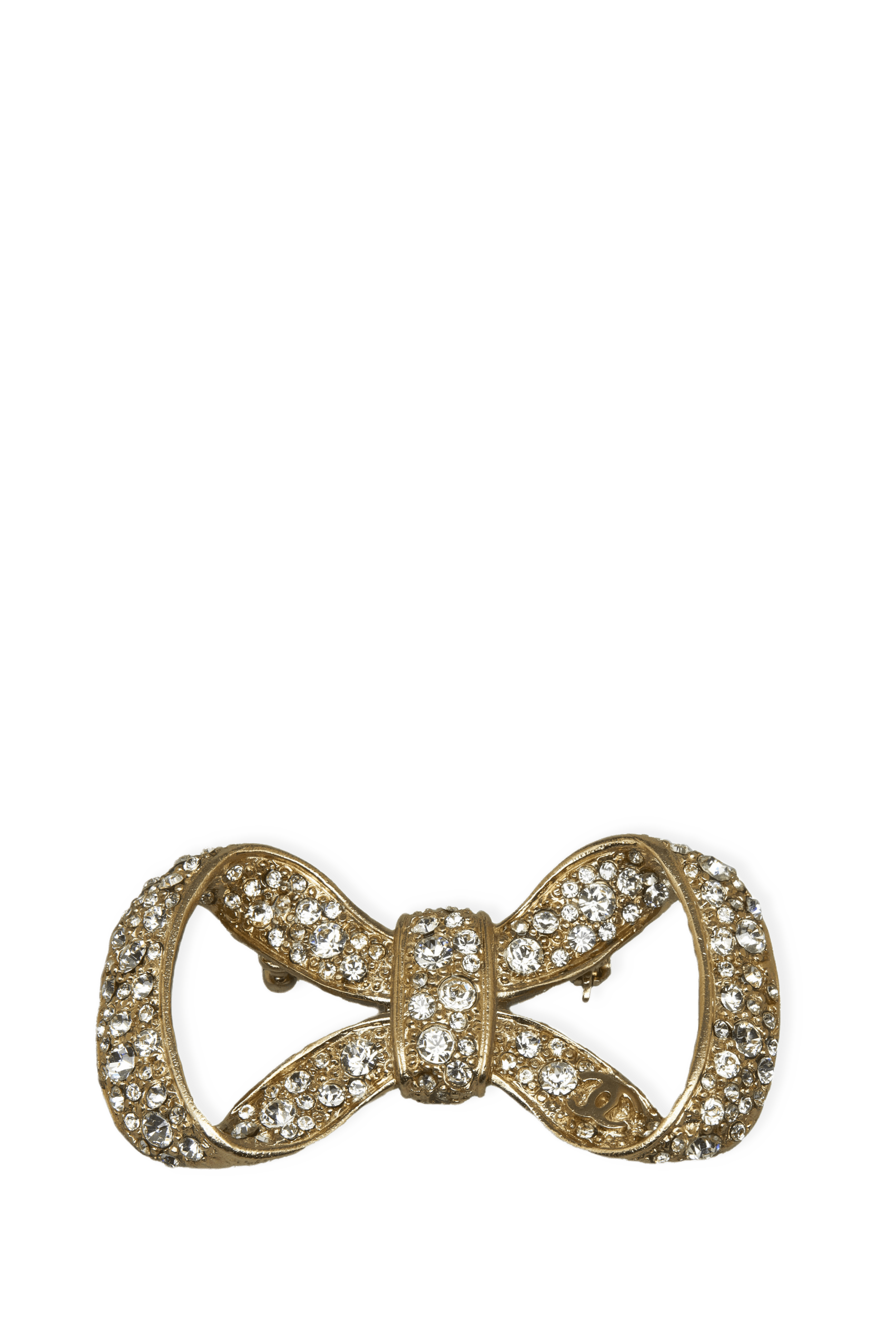 Chanel Crystal Bow Brooch från Luxclusif