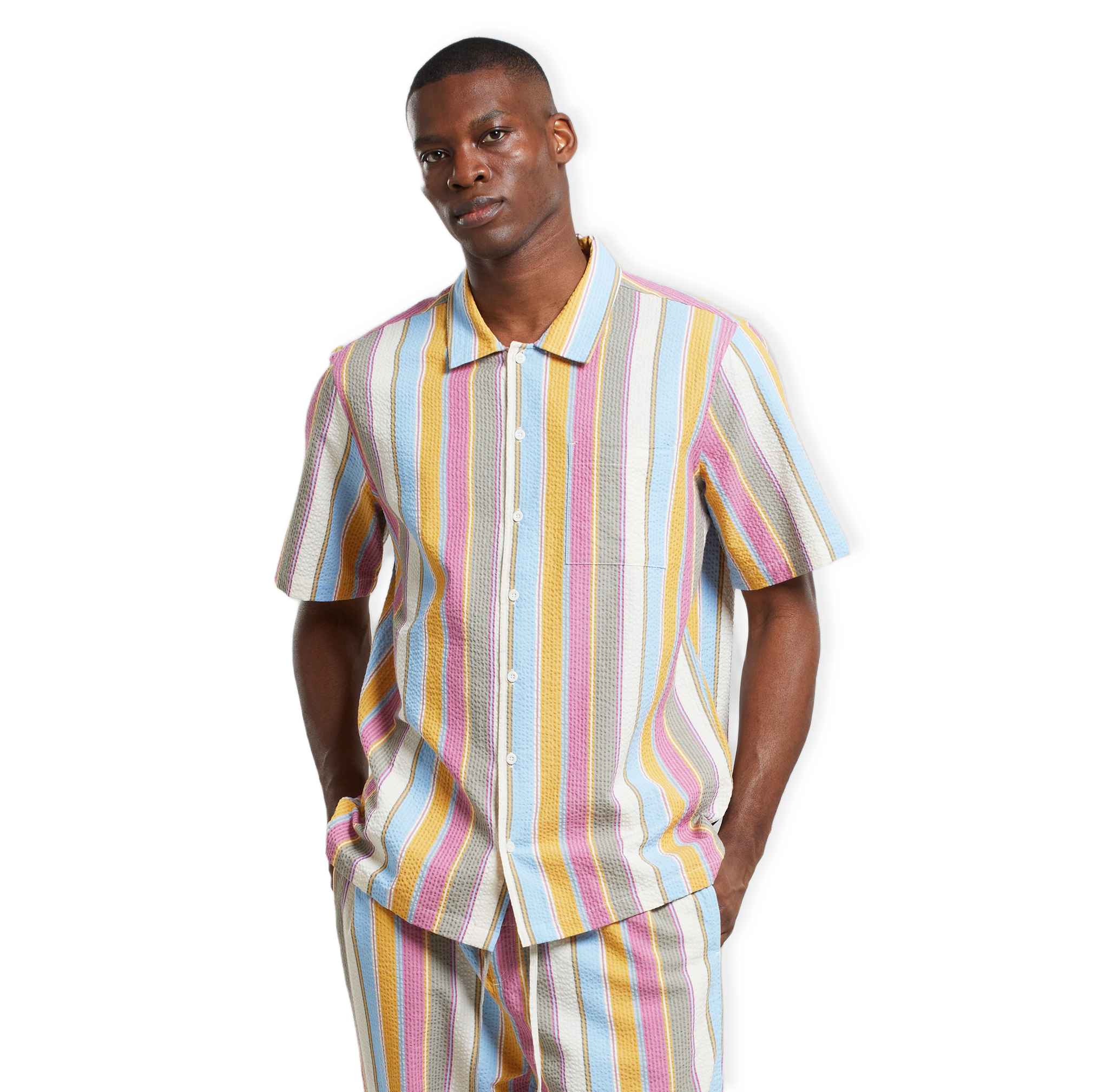 Shirt Brantevik Club Stripe Multi Color från Dedicated