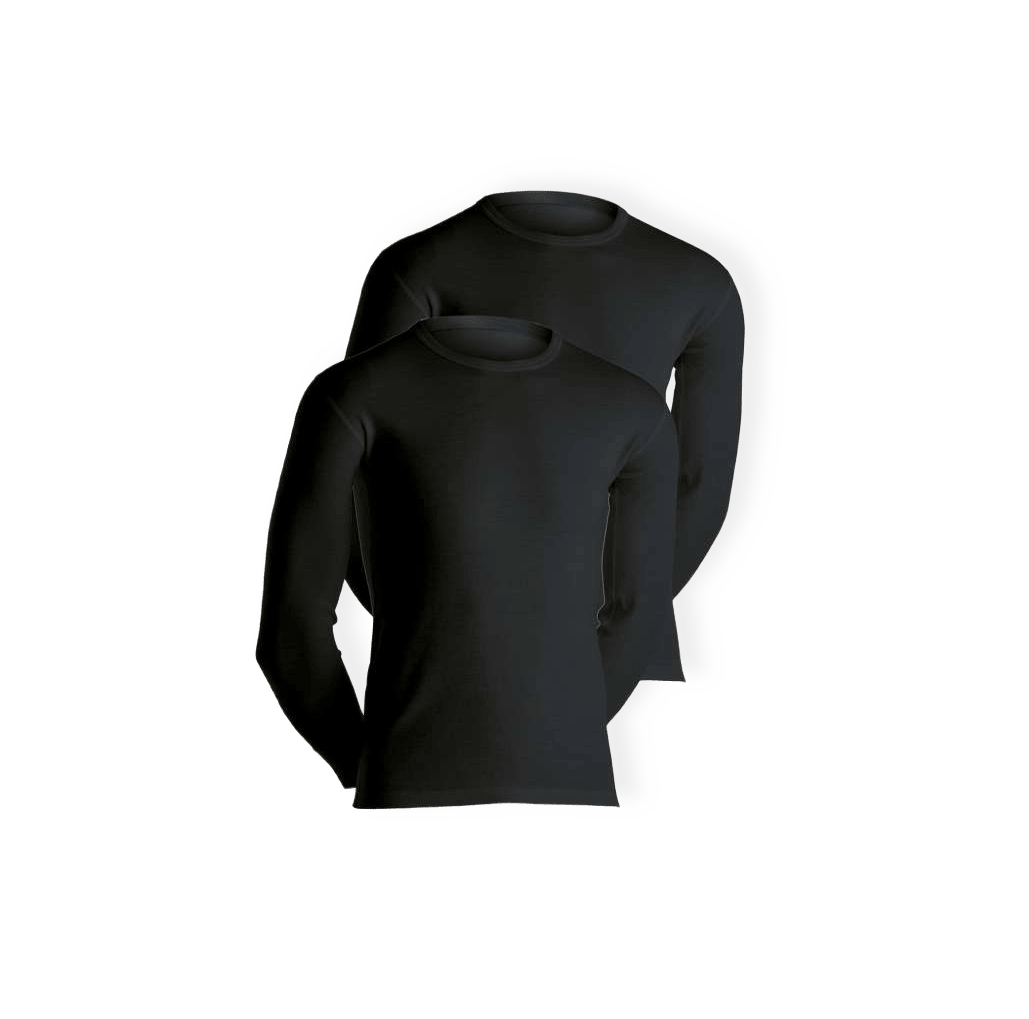 2-pack Långärmade T-shirts | Merinoull | Vit från Dovre