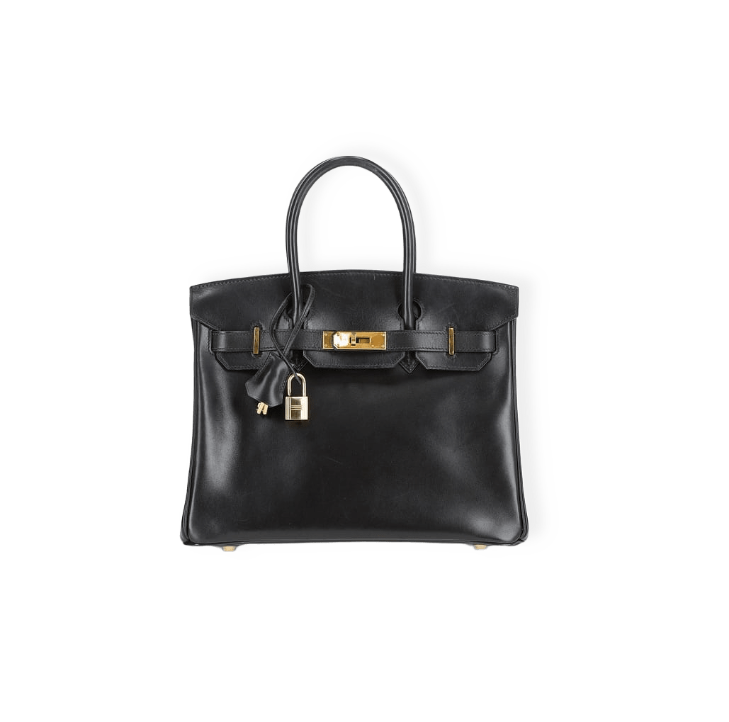 Hermès Birkin 30 Box Handbag från A Retro Tale