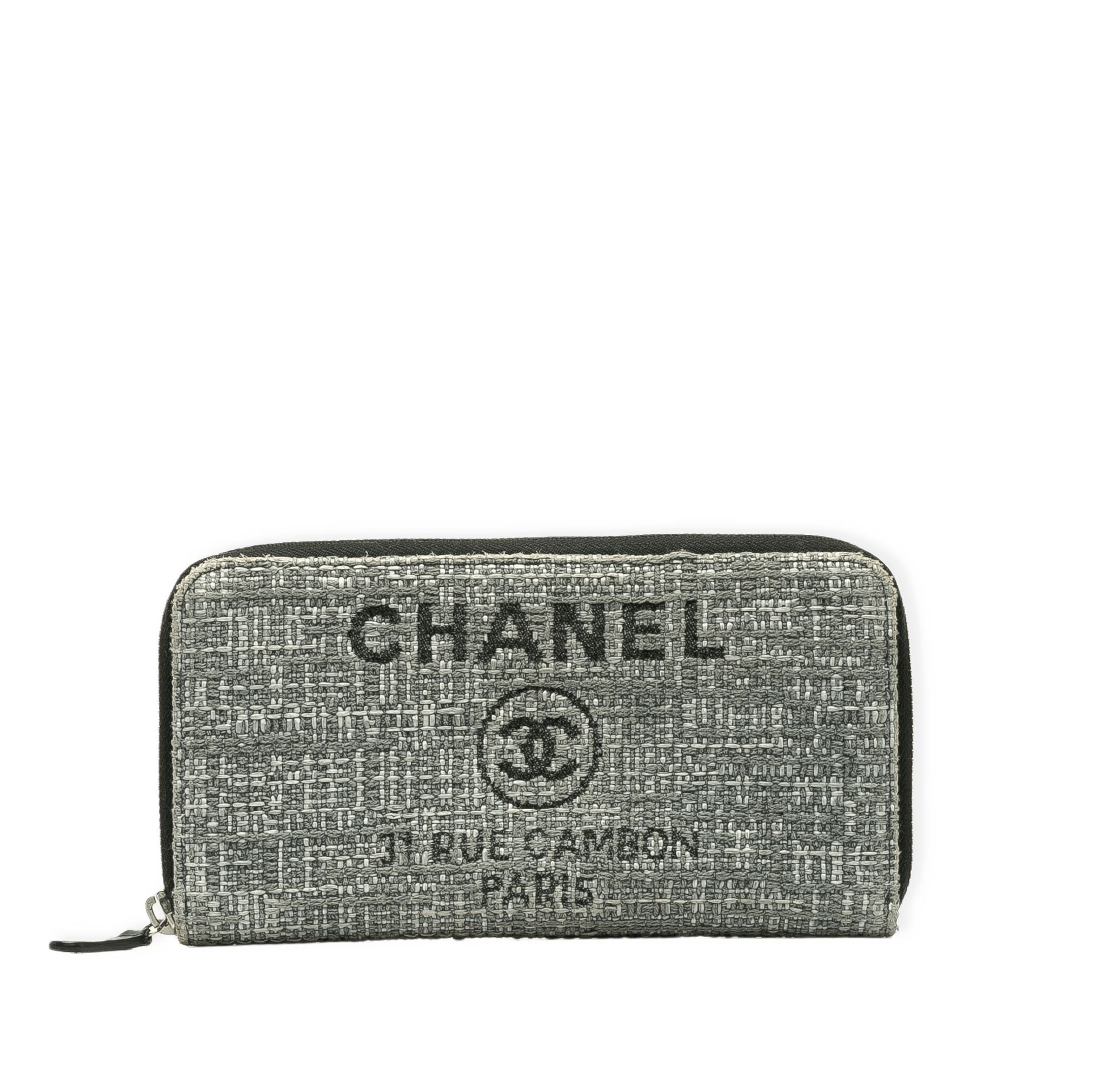 Chanel Tweed Deauville Continental Wallet från Luxclusif