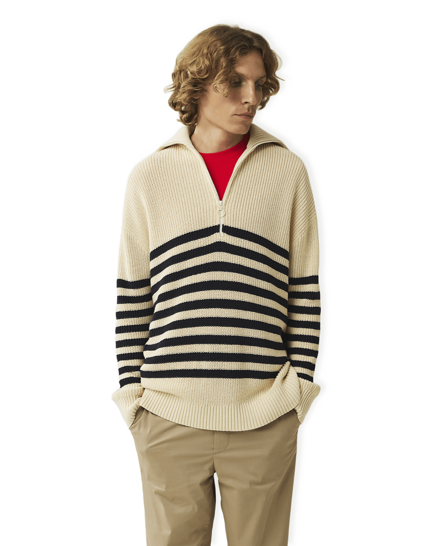 Tom Dry Cotton Half-zip Sweater från Lexington