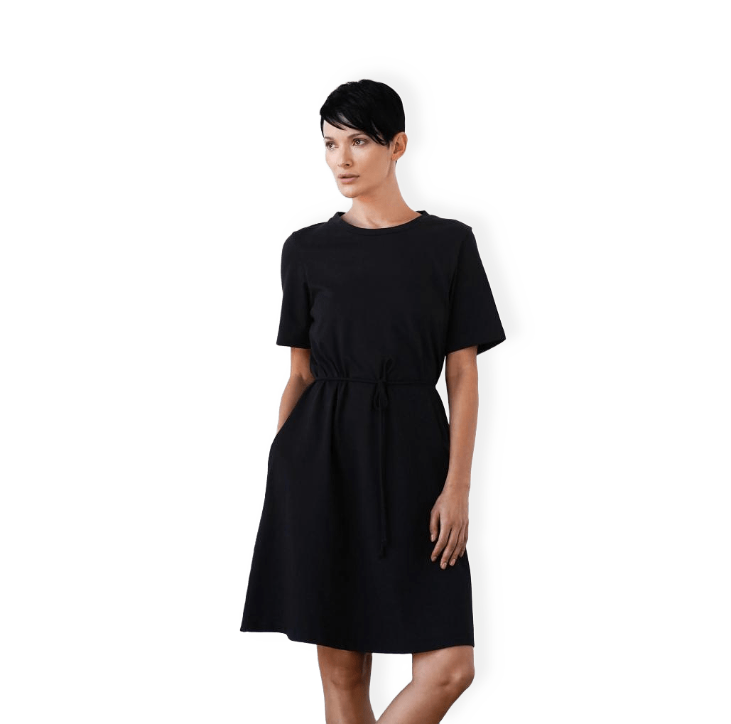 Ofelia Org Cotton Dress - Black från Residus