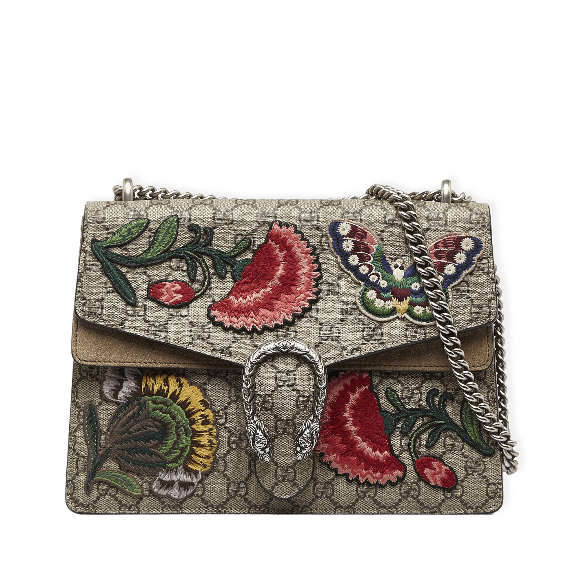 Gucci Gg Supreme Embroidered Dionysus Shoulder Bag från Luxclusif