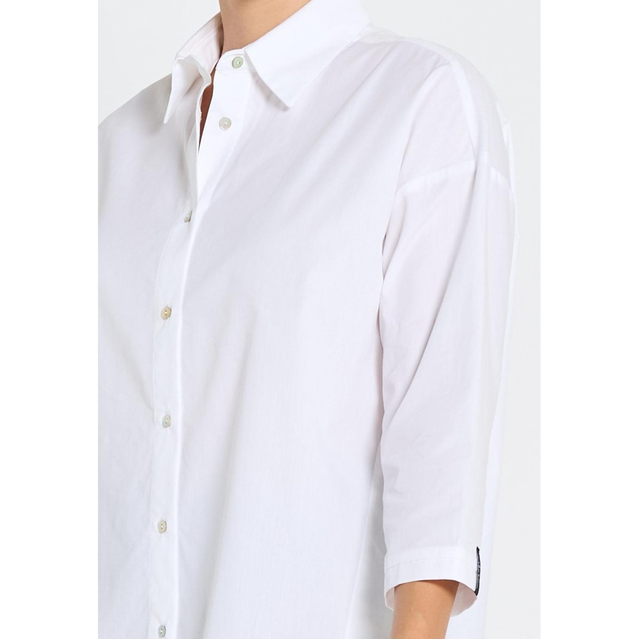 Oversized Noveau - Ekologisk Bomullsskjorta, white