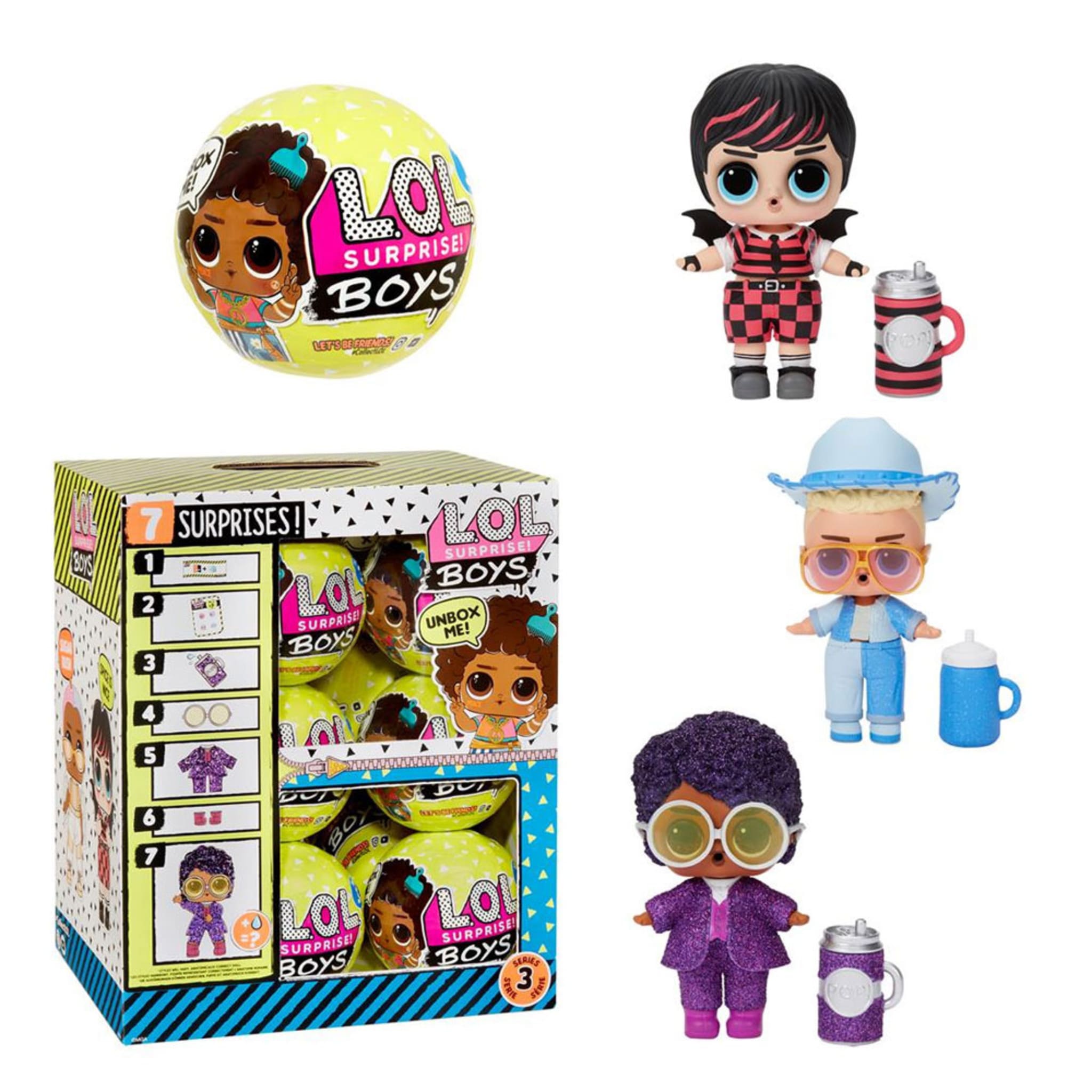 LOL Surprise Boys Character Doll Series With Surprises Including