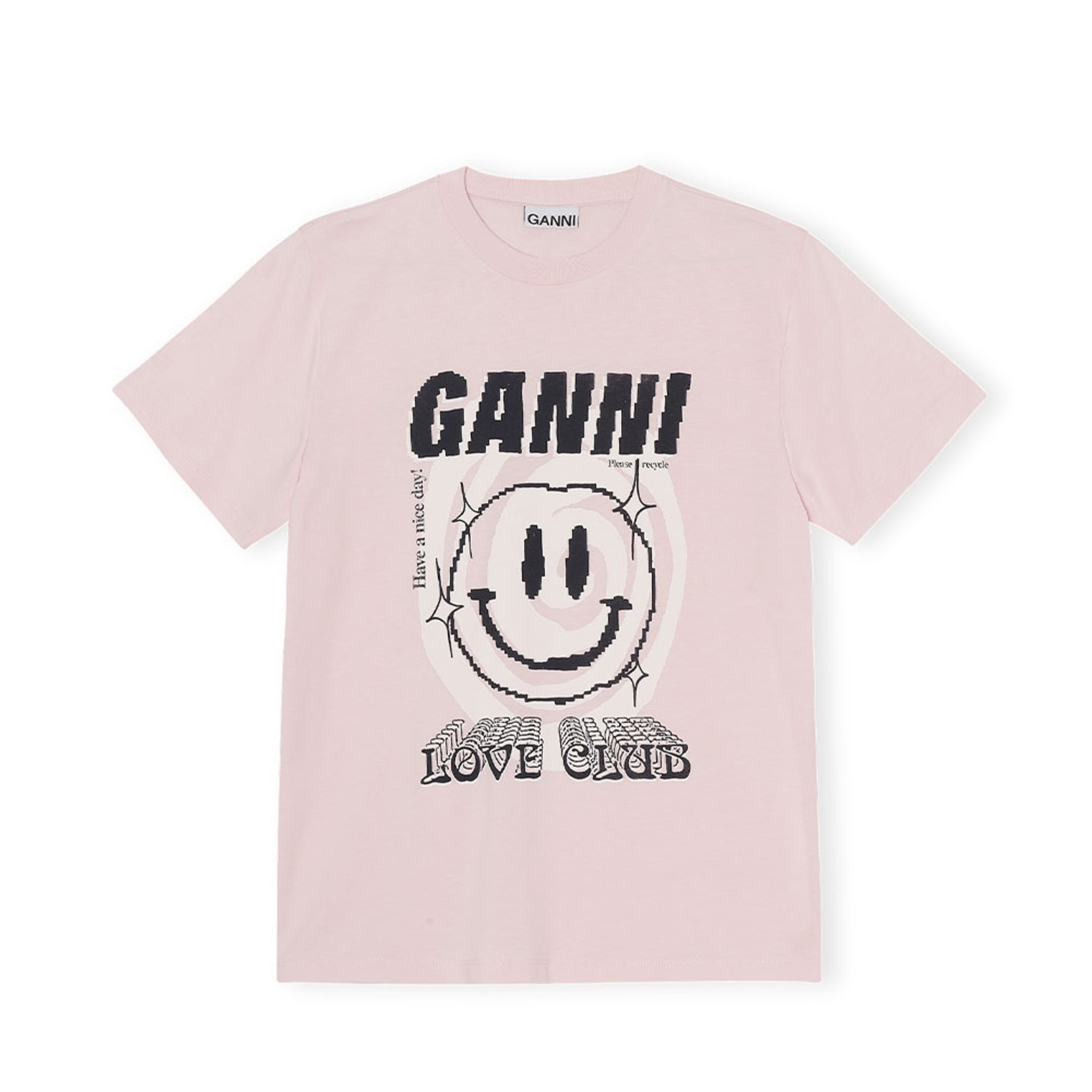O-neck Relaxed T-shirt, Light Lilac