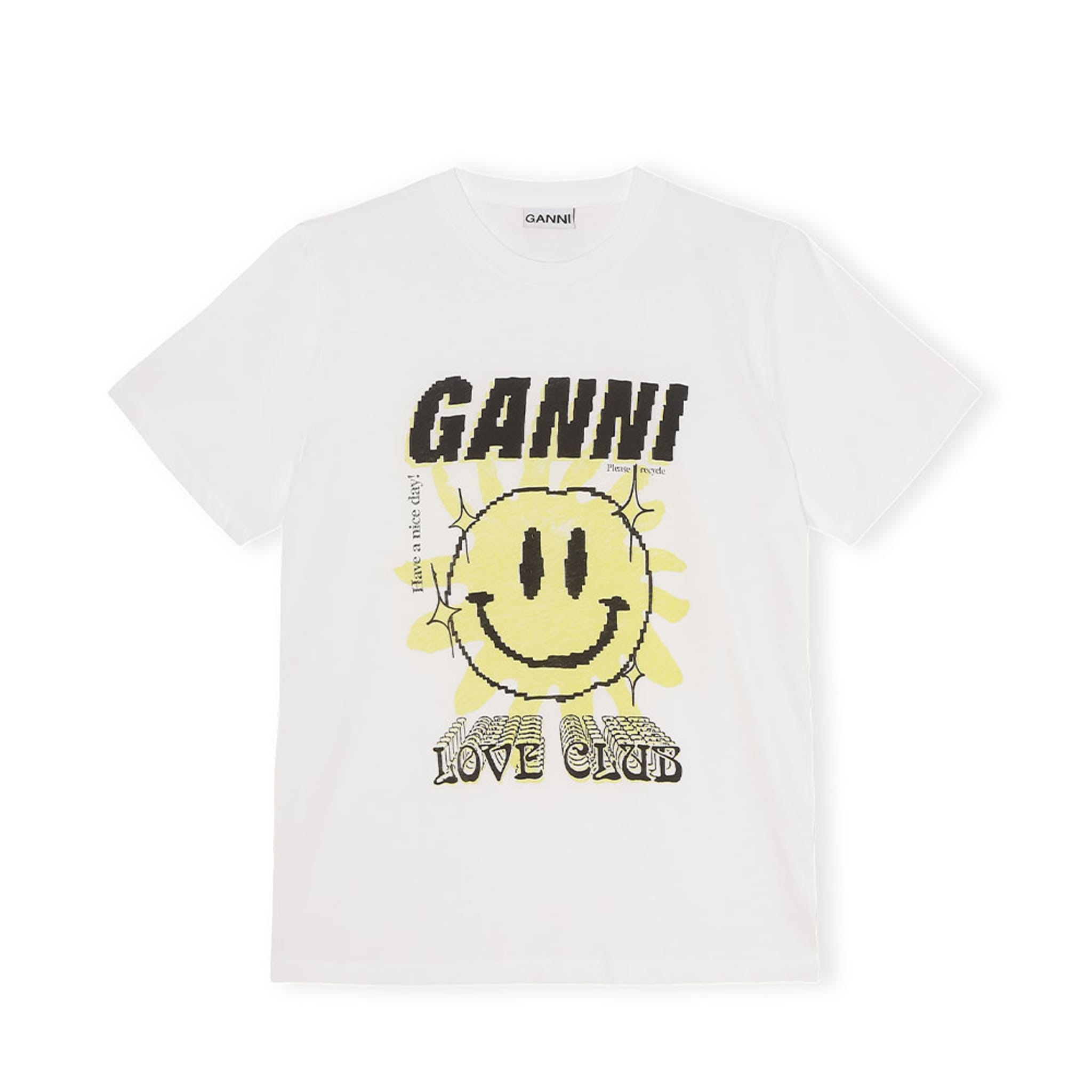 O-neck Relaxed T-shirt, Bright White