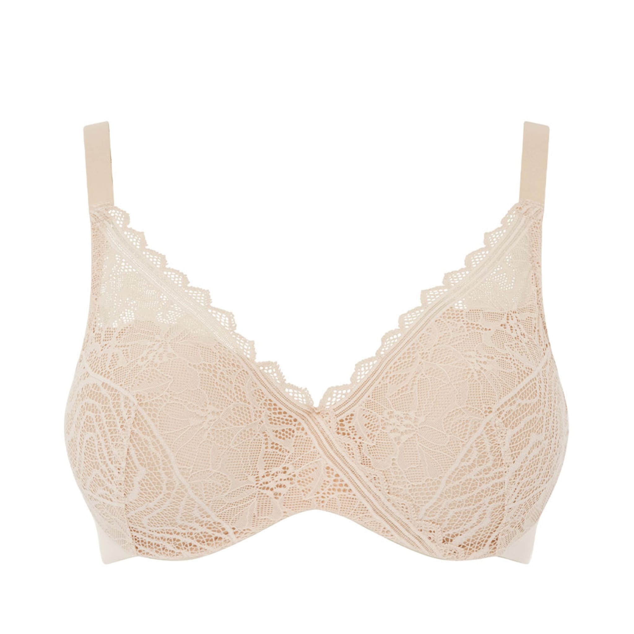 Floral Touch Covering memory bra, Golden Beige