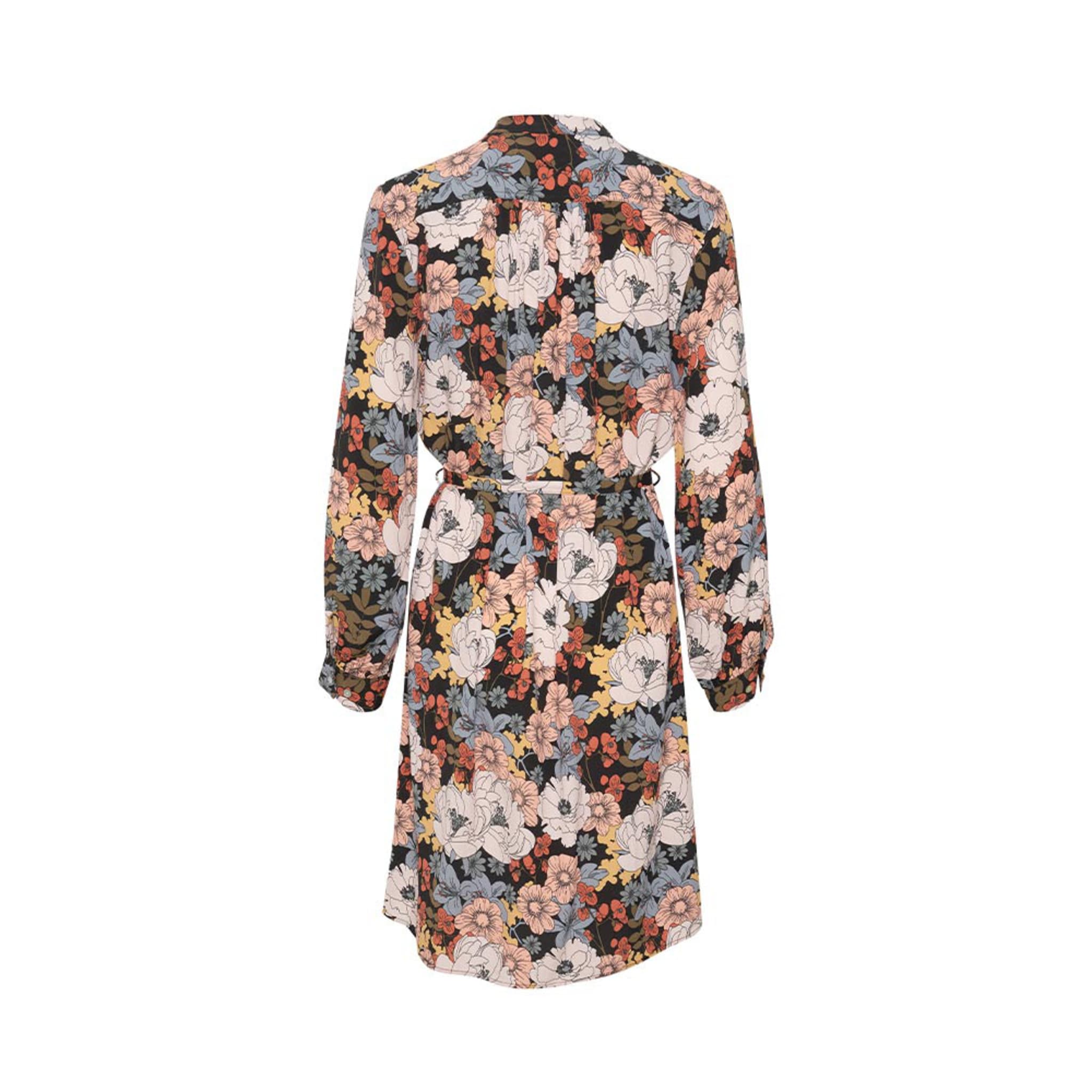 SLSylvia Shirt Dress, Black Large Poppy Print