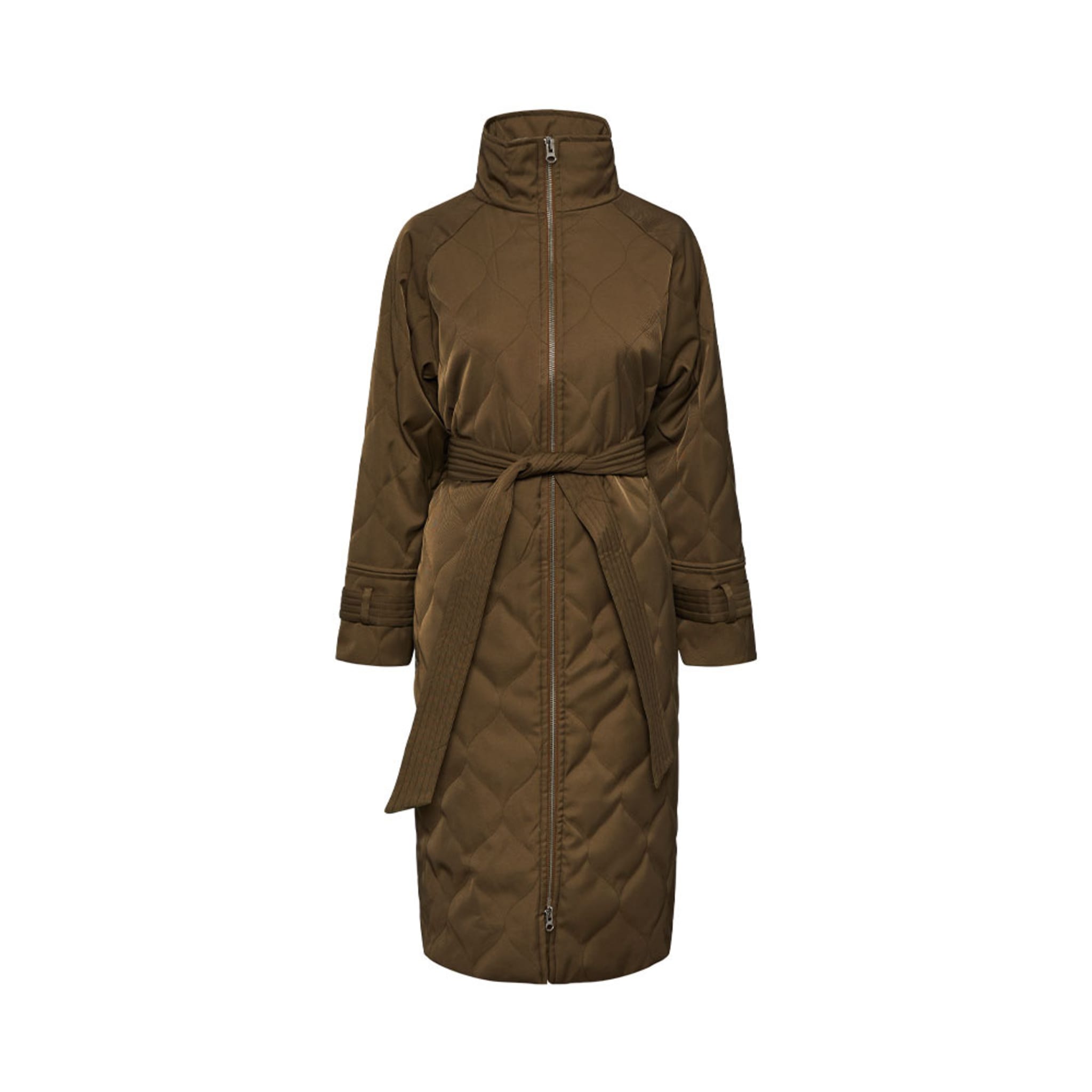 Beama Quilted Coat, Otter