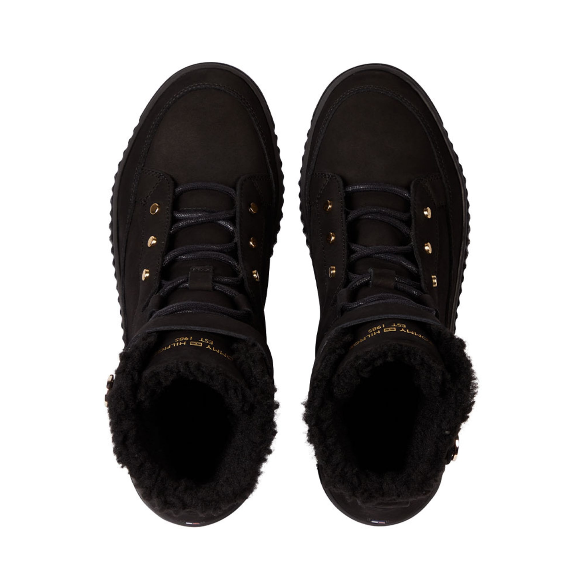 Warmlined Lace Up Boot i Black från Tommy Hilfiger | Åhlens