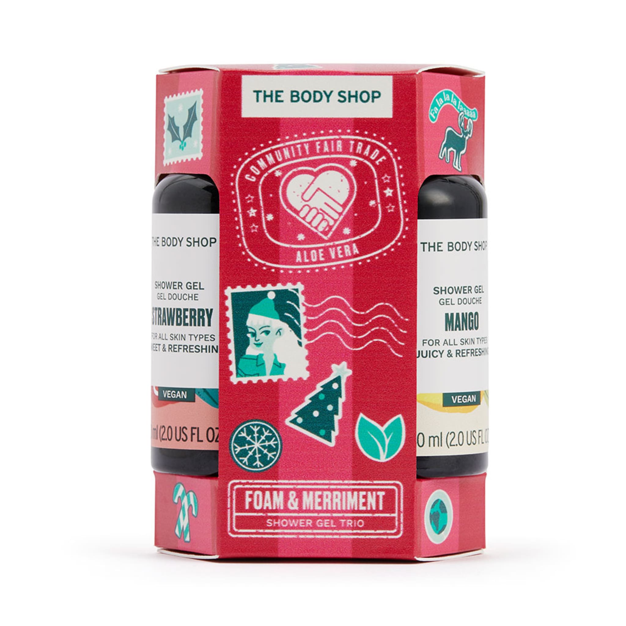 Body shop store shower gel set