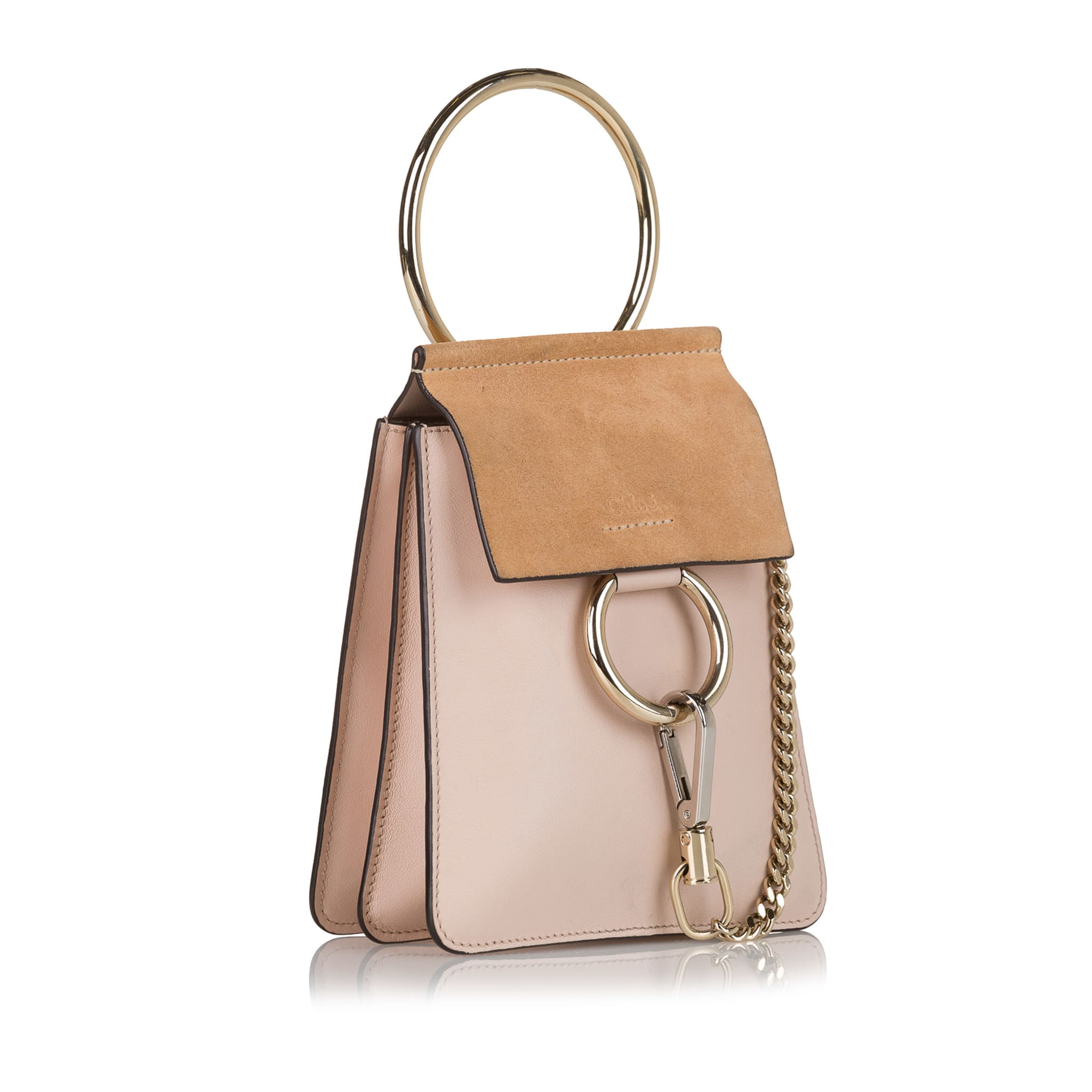 Chloe Faye Bracelet Leather Crossbody Bag, ONESIZE, light pink