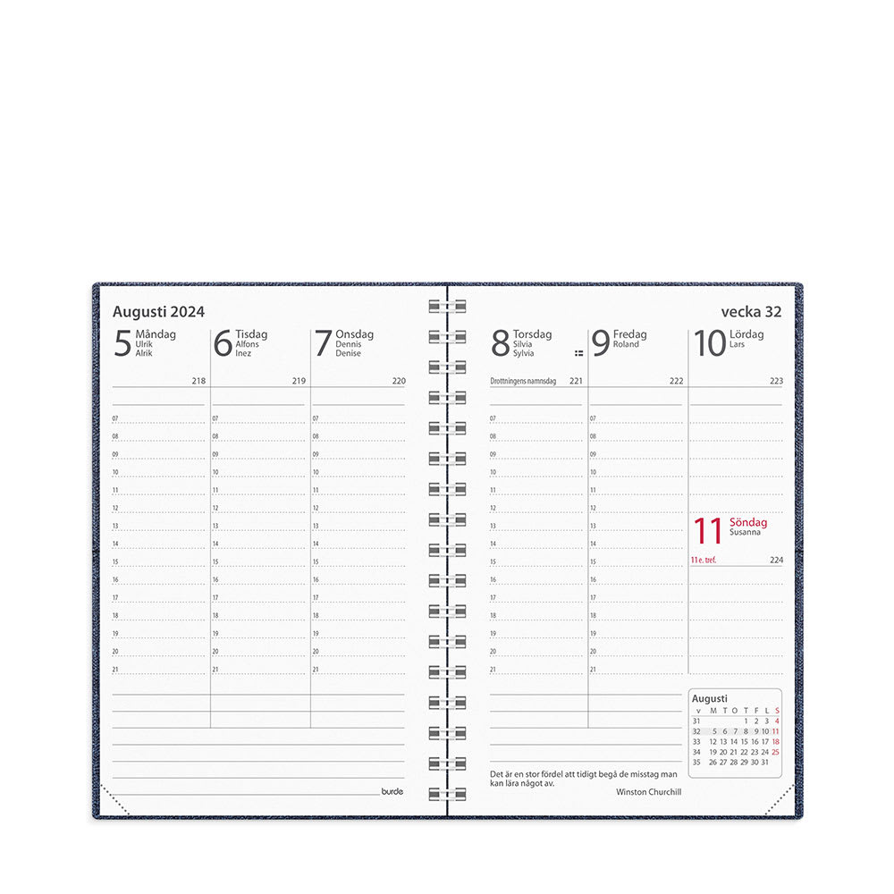 Burde 2024 Eco Line Kalender, Agenda 