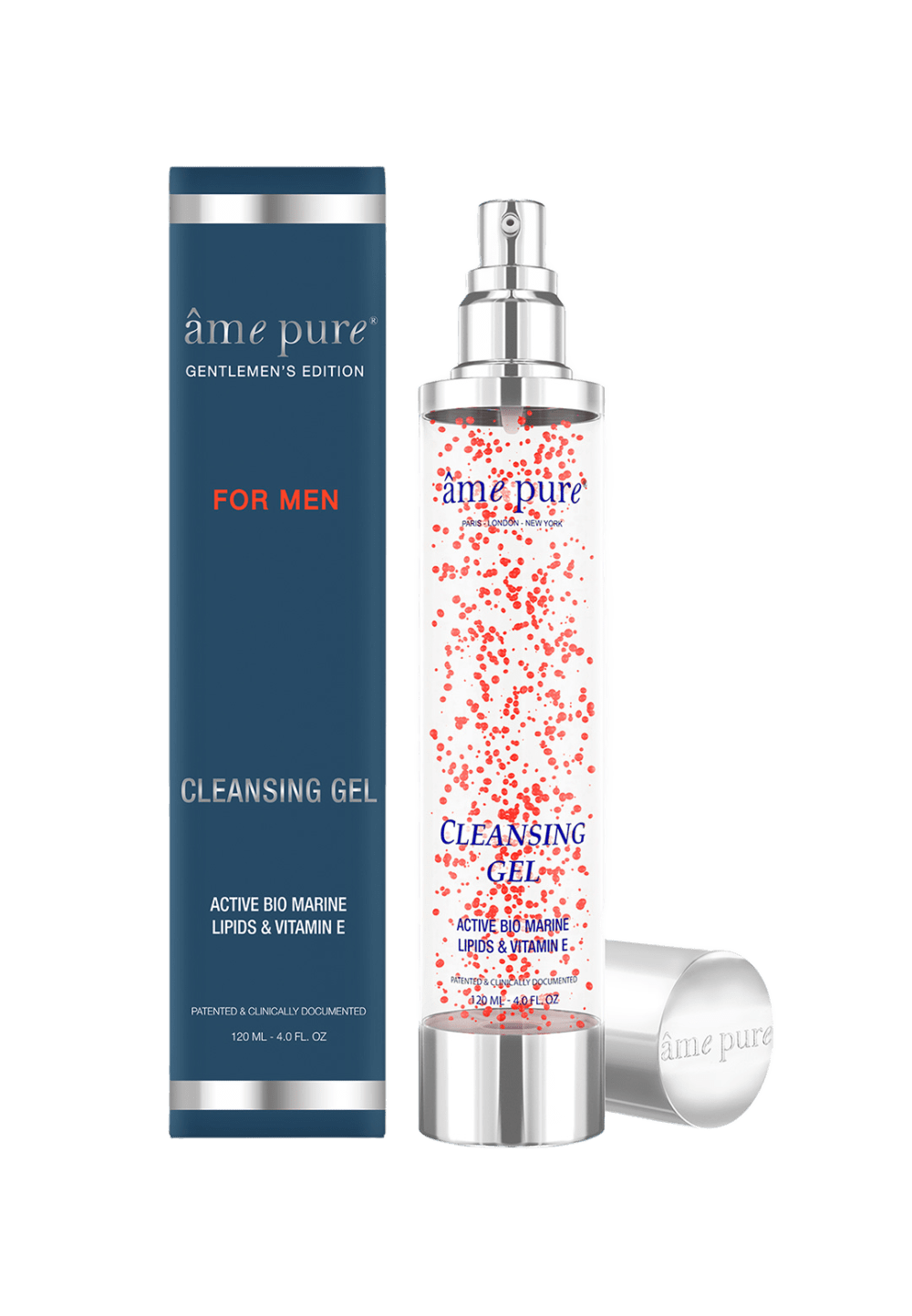 Âme Pure Gentlemen Cleansing Gel, Lipids & vitamin E, 120ml