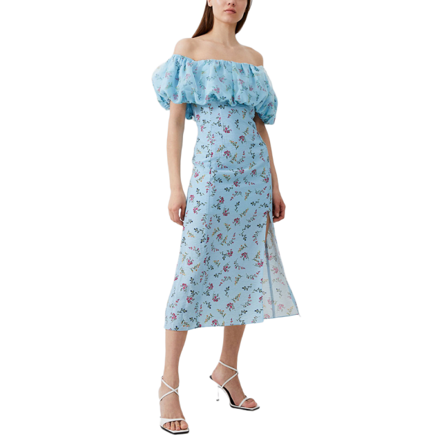 Floriana Organza Klanning Cashmere Blue fran French Connection Ahlens