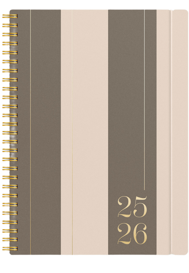 Kalender 25/26 Study A5 Twist mocca Brun från Burde | Åhléns