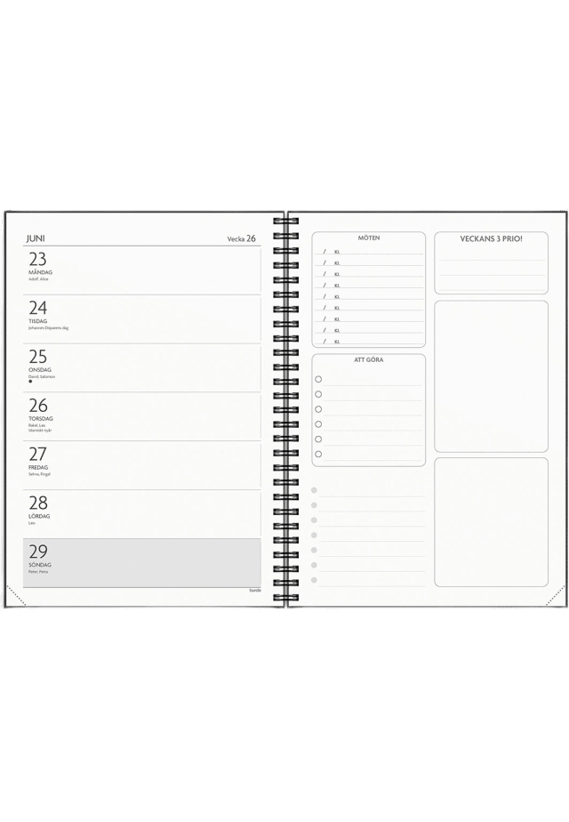 Kalender 25/26 Få det gjort Svart från Burde | Åhléns