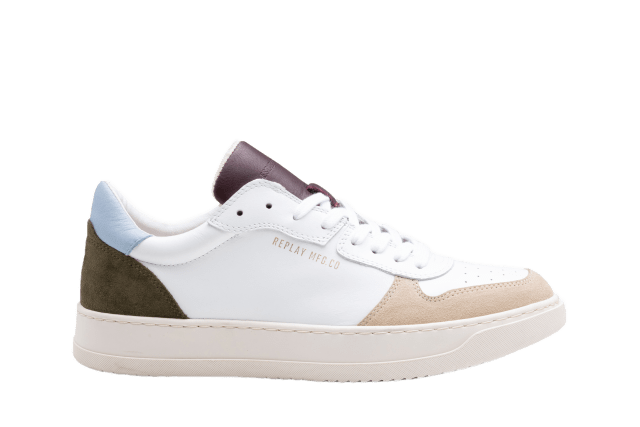 Reload Replay Scarpe Uomo Sneakers In Pelle Reload W Dye Yellow