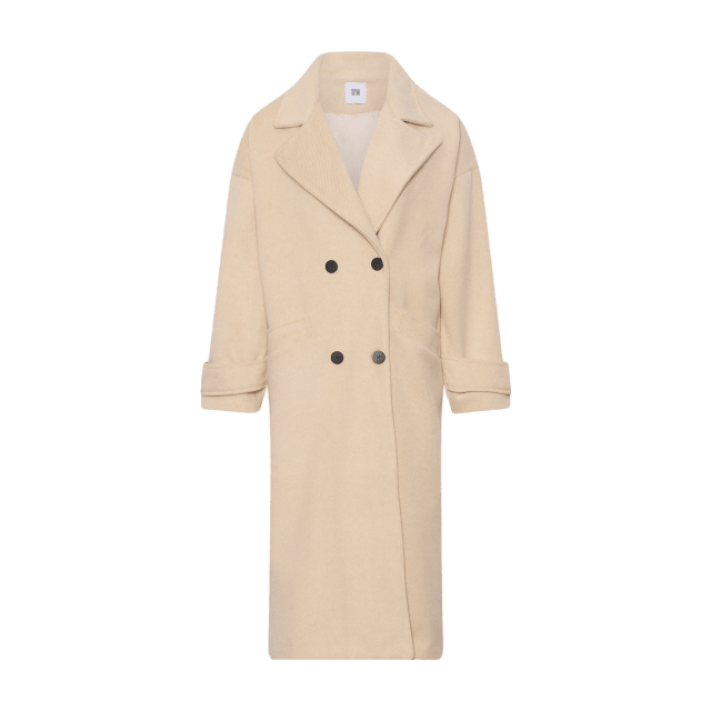 Tiffany Bella, Long Coat - Light Creme Beige