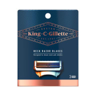 Rakblad för Halsen 3 st från King C Gillette