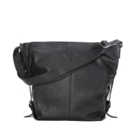 Axelremsväska, Shoulder Bag Black Grained Leather från Ceannis