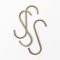 Guldfärgad S-krok i metall, 3-pack från Åhléns